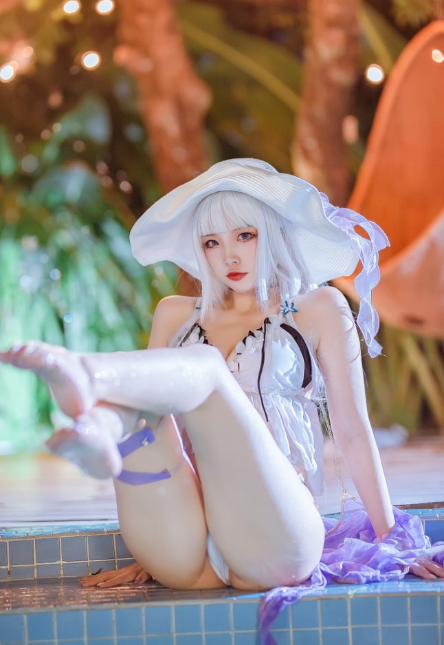 二佐 – NO.151 碧蓝光辉泳装 [39P-430MB]