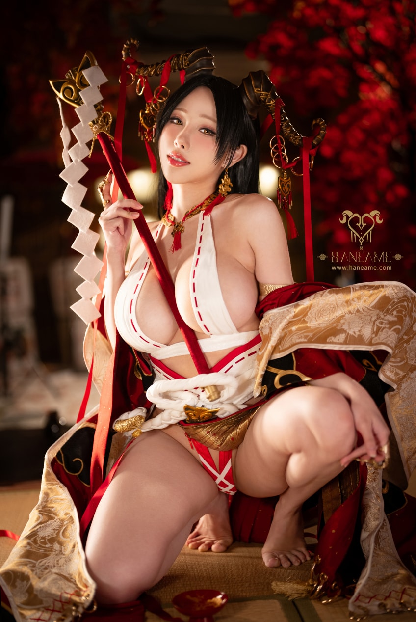 雨波_HaneAme – NO.397 Lustful Goat Miko邪羊巫女